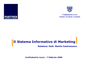 Il Sistema Informativo di Marketing
