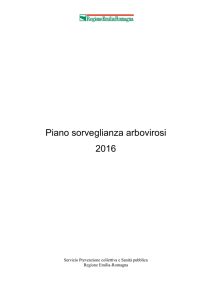Piano sorveglianza arbovirosi 2016 - Salute Emilia