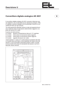 Descrizione U Convertitore digitale analogico AK