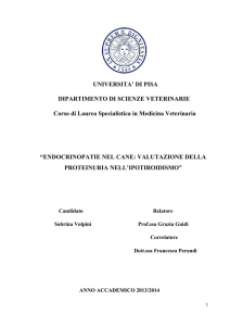 UNIVERSITA` DI PISA DIPARTIMENTO DI SCIENZE