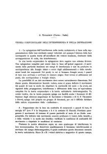 G. WATAGHIN (Torino - ItaMa) TEORIA CORPUSCOLARE DELL