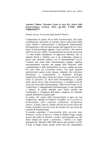 Storia della fenomenologia, Carocci, 2012, pp. 456