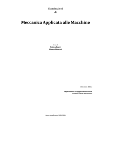 Meccanica Applicata alle Macchine