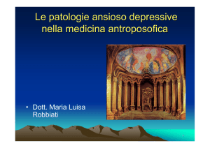 Le patologie ansioso depressive nella medicina antroposofica