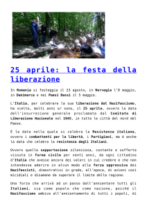 25 aprile: la festa della liberazione,L`amore