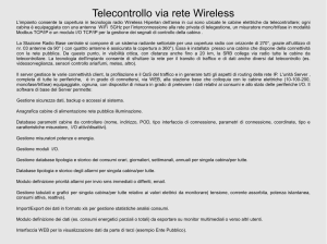 Telecontrollo via rete Wireless