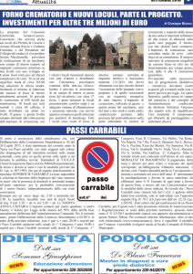 passi carrabili - Consorzio Cimiteriale – Arzano