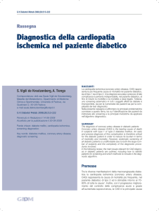 Diagnostica della cardiopatia ischemica nel paziente diabetico