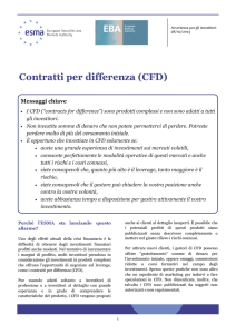 Contratti per differenza (CFD) - ESMA