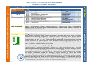 Scheda didattica Fisiologia aa 2016 2017