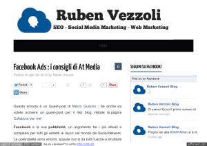 Facebook Ads : i consigli di At Media | Ruben Vezzoli | SEO