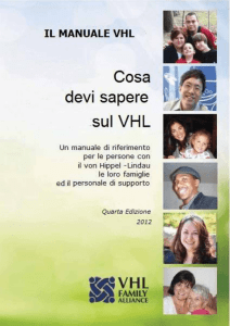 Manuale VHL in italiano - Associazione Italiana Famiglie VHL