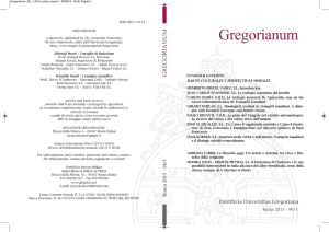 2015 96/1 - Pontificia Università Gregoriana