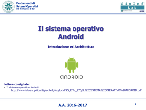 Android: Introduzione ed architettura - SisInfLab