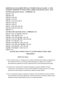 esercizi da svolgere per gli studenti delle classi 2