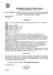 Relafine M-FIL03 - Università degli studi di Pavia