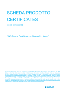 scheda prodotto certificates