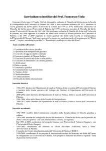 Curriculum - Università degli Studi di Palermo