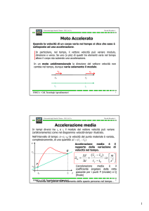 Moto Accelerato Accelerazione media