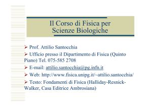 Il Corso di Fisica per Scienze Biologiche