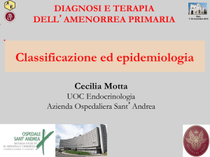 Amenorrea primaria - Associazione Medici Endocrinologi