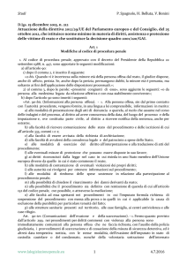 Studi P. Spagnolo, H. Belluta, V. Bonini www.lalegislazionepenale