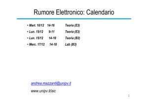 Lezioni di Rumore