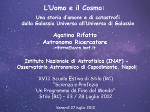 Rifatto - L uomo e il cosmo - Società Astronomica Italiana