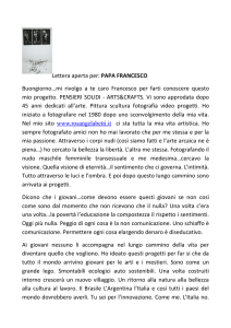 Lettera aperta per: PAPA FRANCESCO