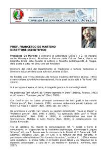 prof. francesco de martino direttore scientifico