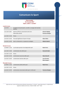 Comunicare lo Sport - Scuola dello Sport