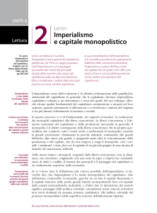 Lettura 2 - Lenin, Imperialismo e capitale monopolistico