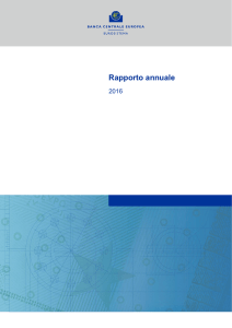 Rapporto annuale BCE 2016 - ECB