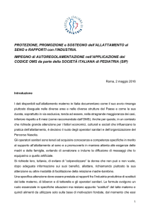 Ministero della Salute - Società Italiana di Pediatria