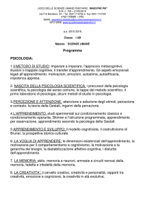 Programma PSICOLOGIA - Scuole Maestre Pie Rimini