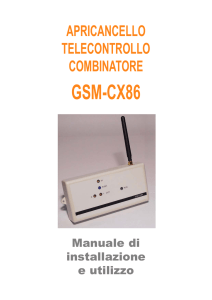 GSM-CX86-R6 Manuale