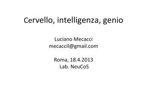 05 Mecacci Luciano - Cervello, intelligenza, genio