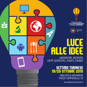 LUCE ALLE IDEE - Compagnia di San Paolo