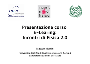 Incontri di Fisica 2.0 - INFN-LNF