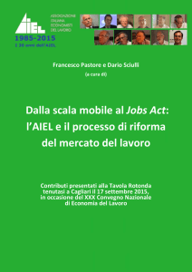 Dalla scala mobile al Jobs Act: l`AIEL e il processo di riforma del