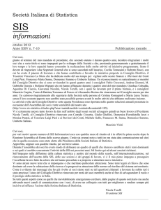 informazioni - Società Italiana Statistica