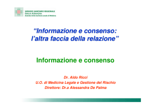Informazione e consenso