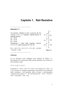 3A-elettr. Esercizi reti resisitive