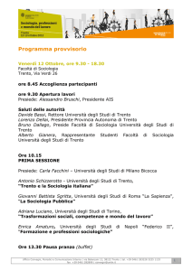 Programma Prov UniTN_2012 - Fondazione Giuseppe Di Vittorio