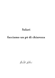 Solari facciamo un pò di chiarezza