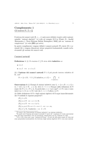 Complemento 1 (gli insiemi N, Z e Q) - mat.uniroma3