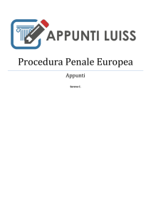 Procedura Penale Europea
