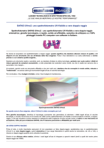SAFAS fabbricante di Spettrofotometri (UV, Visibile