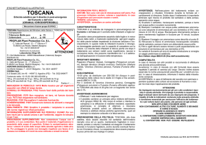 toscana - Prodotti fitosanitari