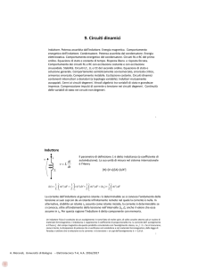 9. Circuiti dinamici - Dipartimento di Ingegneria dell`Energia elettrica